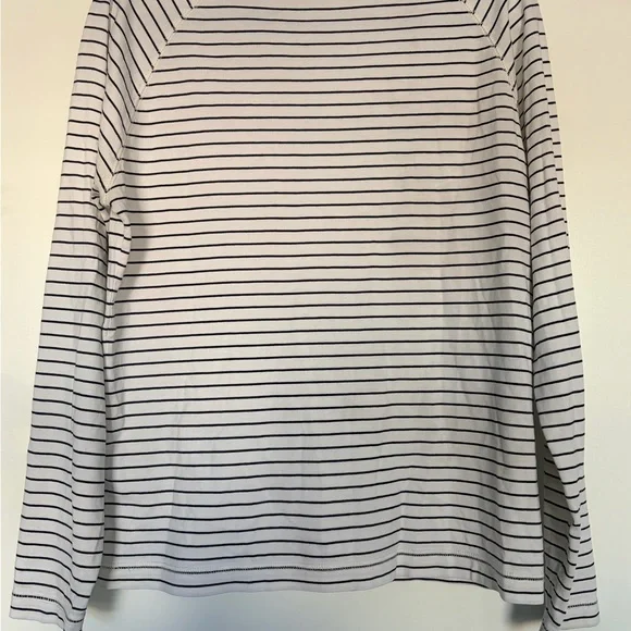 Vintage Polo Ralph Lauren Navy Striped Long Sleeve Tee - Picture 5 of 5